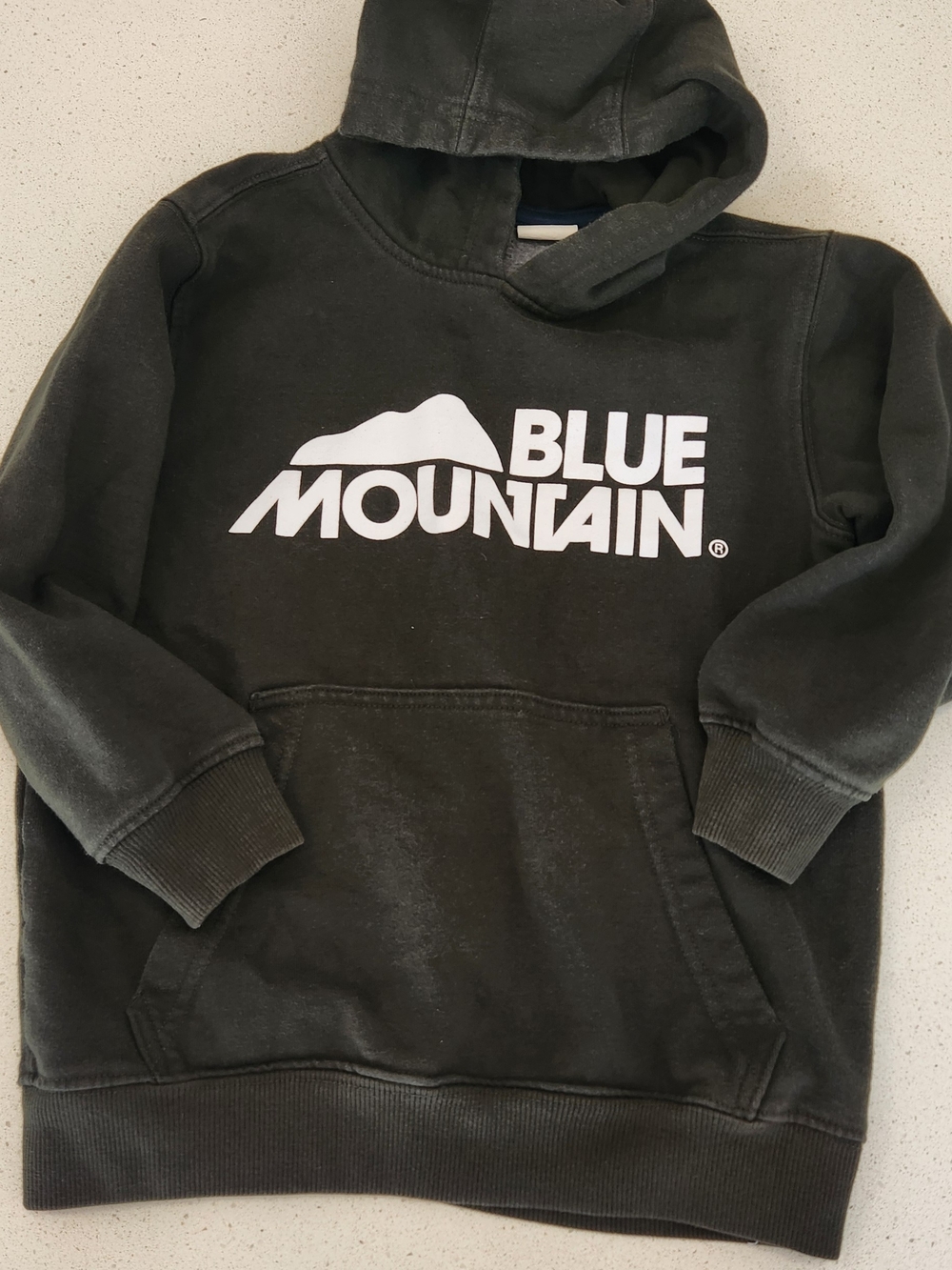 Blue Mountain Ontario Kids Hoodie – Dark Green – Size 4–6